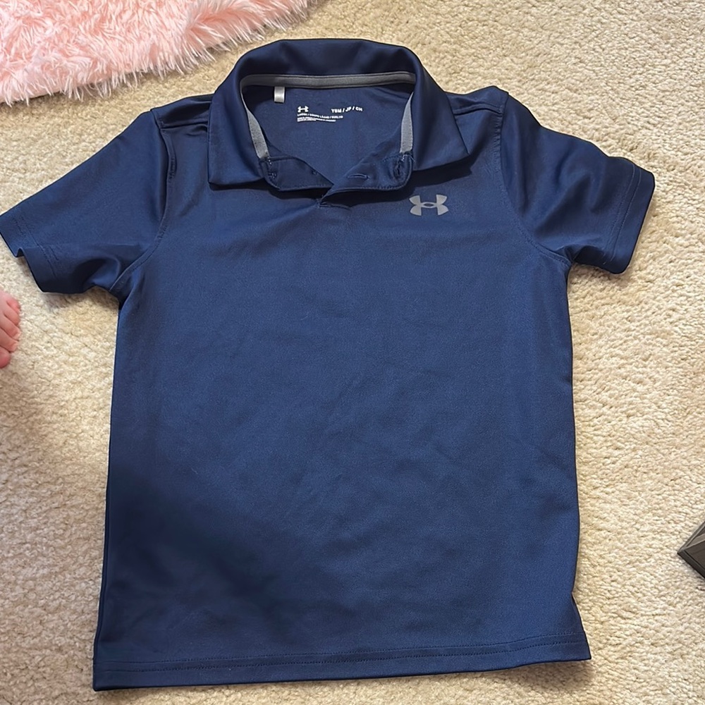 Under Armour Kids Navy Polo Shirt